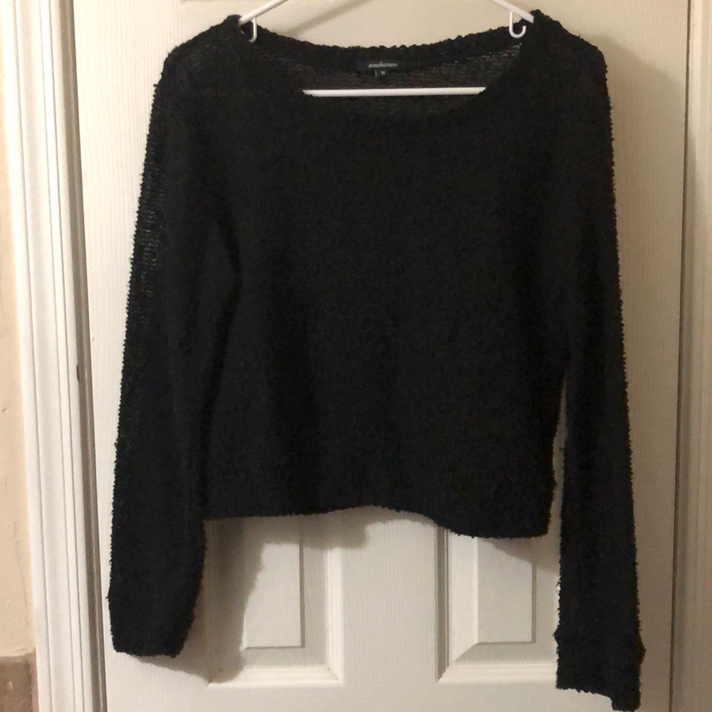 Light fuzzy sweater